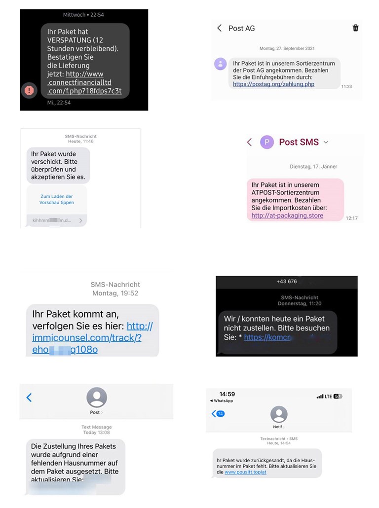 Phishing examples